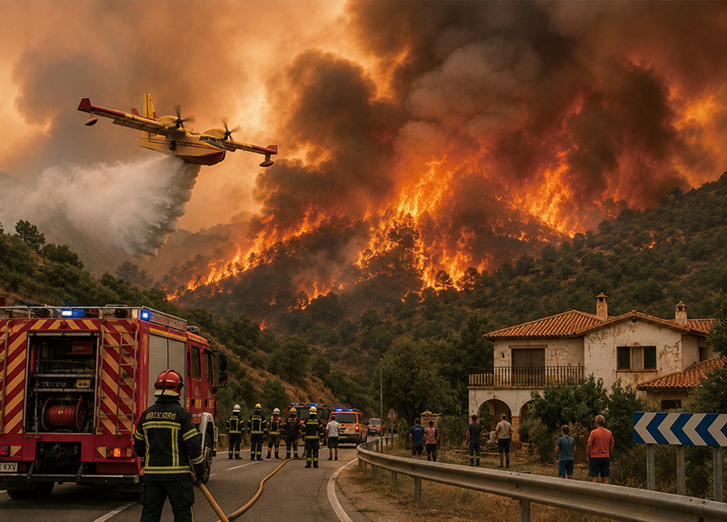 Southern Europe Battles Its Largest Wildfires of the Summer - The World in Retrospect Southern Europe Battles Its Largest Wildfires of the Summer - The World in Retrospect